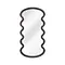 Flowing Contour Accent Mirror with white background